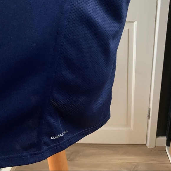 Adidas Paris SF Rugby Jersey Size 2XL Ladies Navy Blue Pink Climacool Logo - Picture 5 of 10